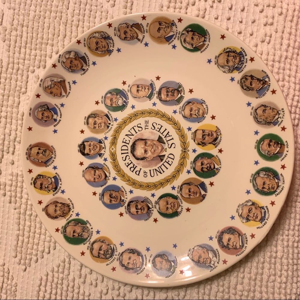Vintage 1969 Homer Laughlin President Nixon plate